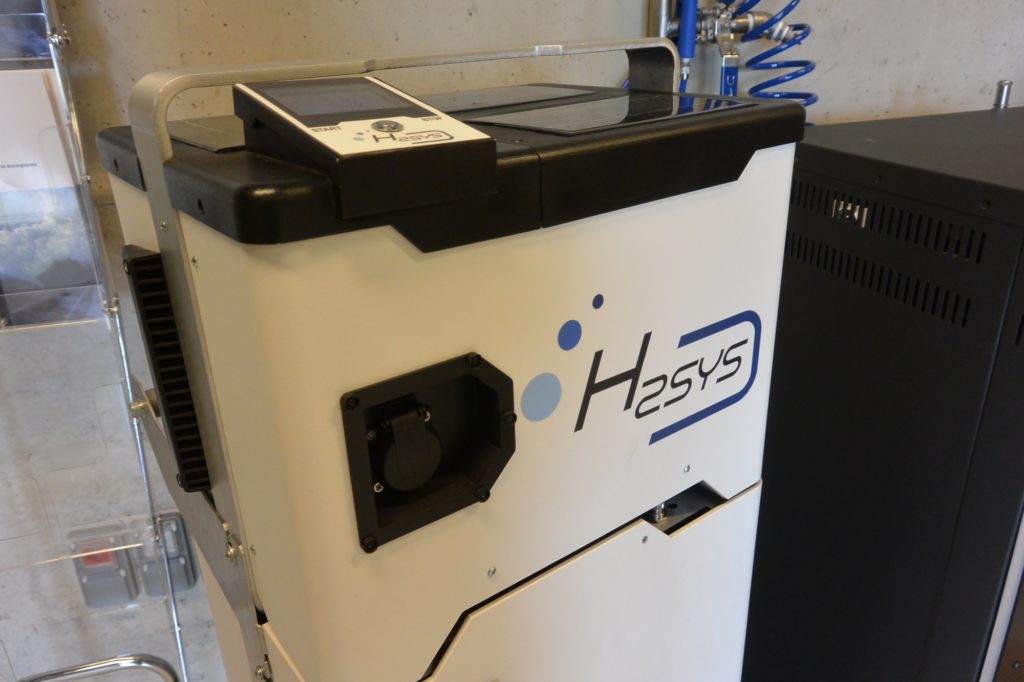 Le groupe électrogène à hydrogène développer par H2sys à Belfort.