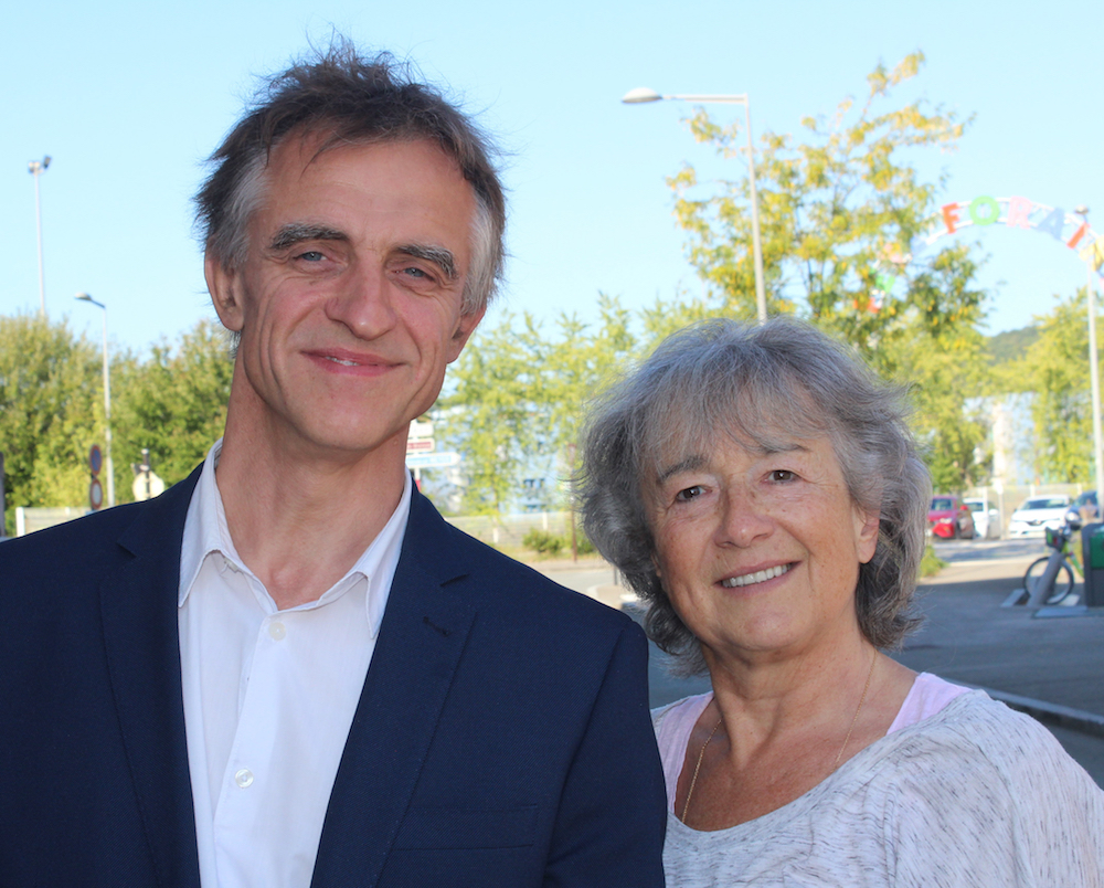 Vincent Jeudy et Annie Baulay, candidats EELV aux sénatoriales le 27 septembre 2020.