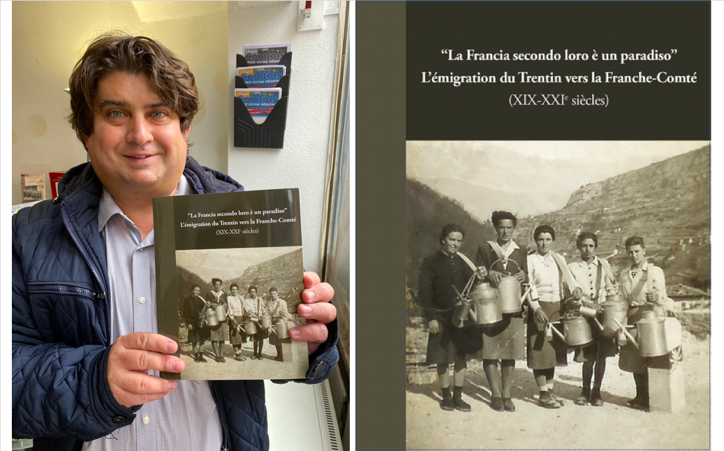 Fréderic Spagnoli, maître de conférences à l'université de Franche-Comté, publie le livre L'émigration du Trentin vers la Franche-Comté (XIX-XXIe siècles), aux Éditions du Lion.