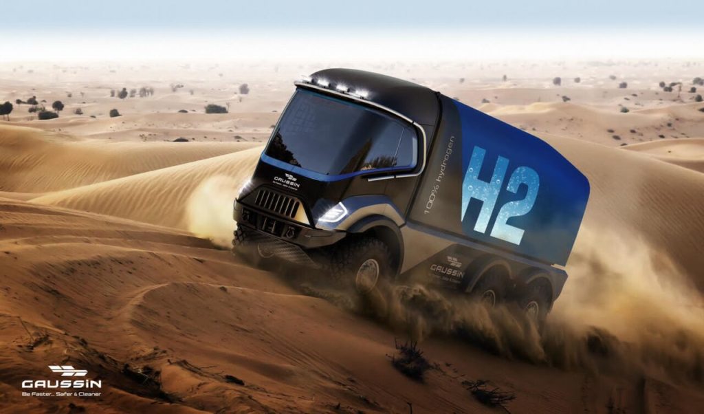 L'industriel Gaussin va engager sur le Dakar 2022 un camion 100% hydrogène.