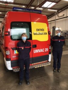Le Sdis du Doubs a mis en place une unité mobile de vaccination anti covid-19 pour aller à la rencontre des sapeurs-pompiers, en particulier volontaires.