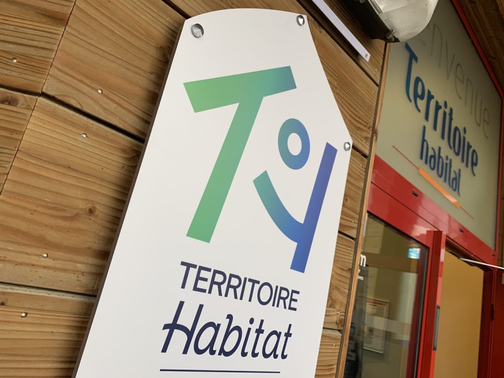 Le nouveau logo de Territoire Habitat dévoilé le 7 janvier 2021, pour les 100 ans de l'office