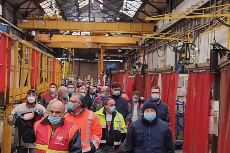 Un débrayage a eu lieu dans l'usine Alstom de Belfort, ce mardi 9 février au matin, pour manifester le mécontentement dans le cadre des négociations salariales, annuelles.
