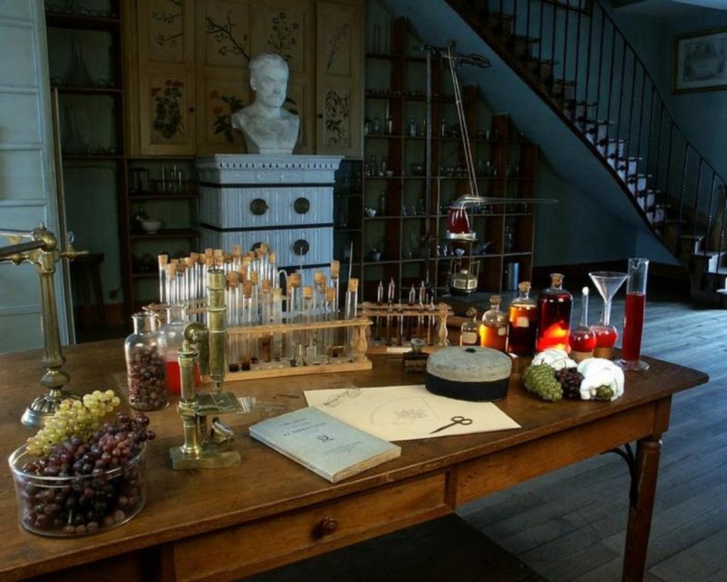 La laboratoire de la maison de Louis Pasteur, où il a mené des expériences sur le vin. (crédit "maison de Louis Pasteur Arbois ")