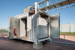 La plateforme de test d’électrolyseurs – EDF Lab les Renardières – novembre 2020.