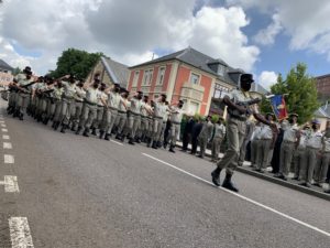 Passation de commandement au 35e régiment d'infanterie de Belfort, le 25 juin 2021.