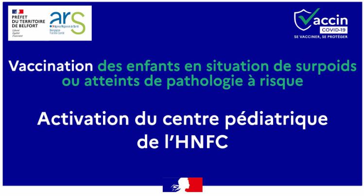 La vaccination des enfants à risques démarre à l'Hôpital Nord Franche-Comté