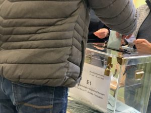 Acte de vote, à Belfort.