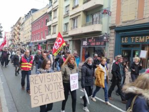 Une manifestation interprofessionnelle s'est tenue jeudi 29 septembre 2022 à Belfort