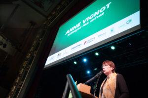 Anne Vignot, maire Europe Écologie Les Verts de Besançon, en mars 2020.