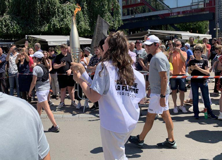 Flamme olympique à Montbéliard. | ©Le Trois - E.C.