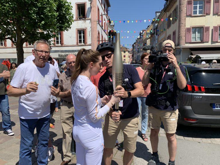 Flamme olympique à Montbéliard. | ©Le Trois - E.C.