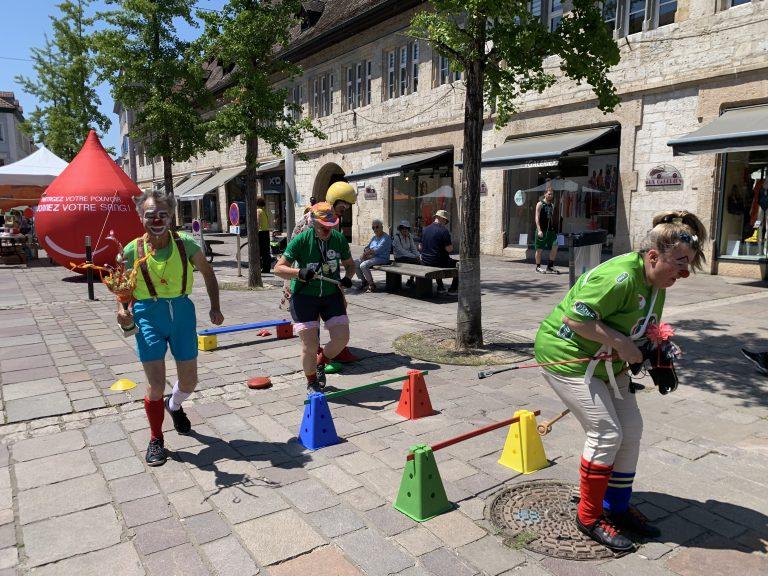 Des parcours étaient prévus pour les enfants....