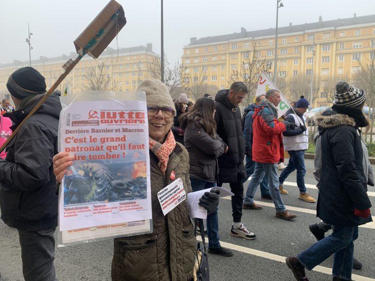 Manifestation à Belfort, 5 décembre 2024. | ©Le Trois - E.C.