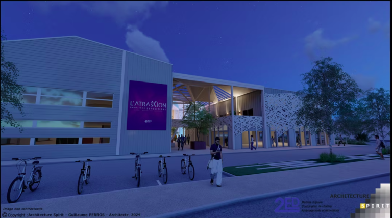Image 3D parc AtraXion. | ©Architecture Spirit - Guillaume Perros - Architecture 2024
