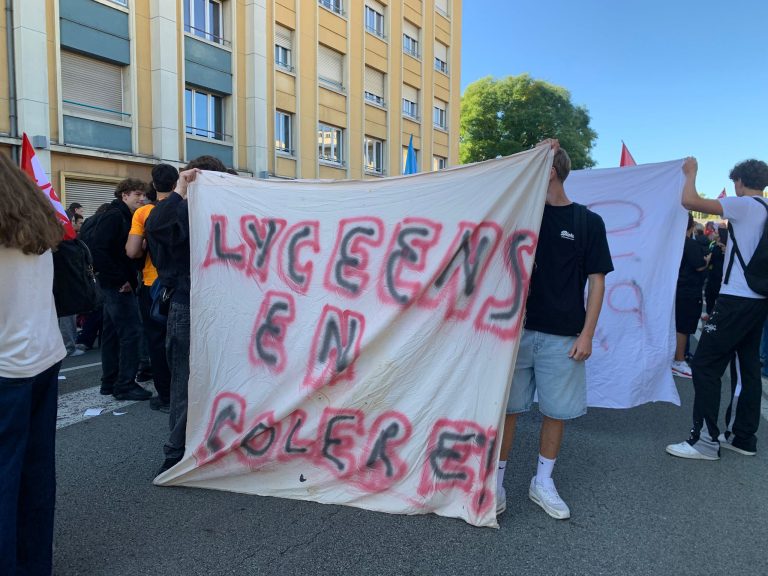 Les lycéens sont mobilisés ce 18 septembre 2025, à Belfort.