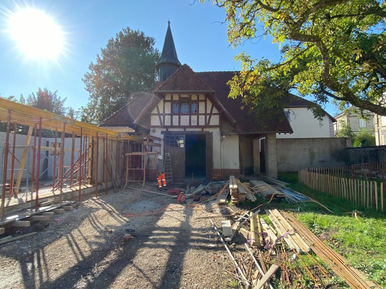 Les travaux de rénovation de l'annexe sont en cours. | © Le Trois P.-Y.R.