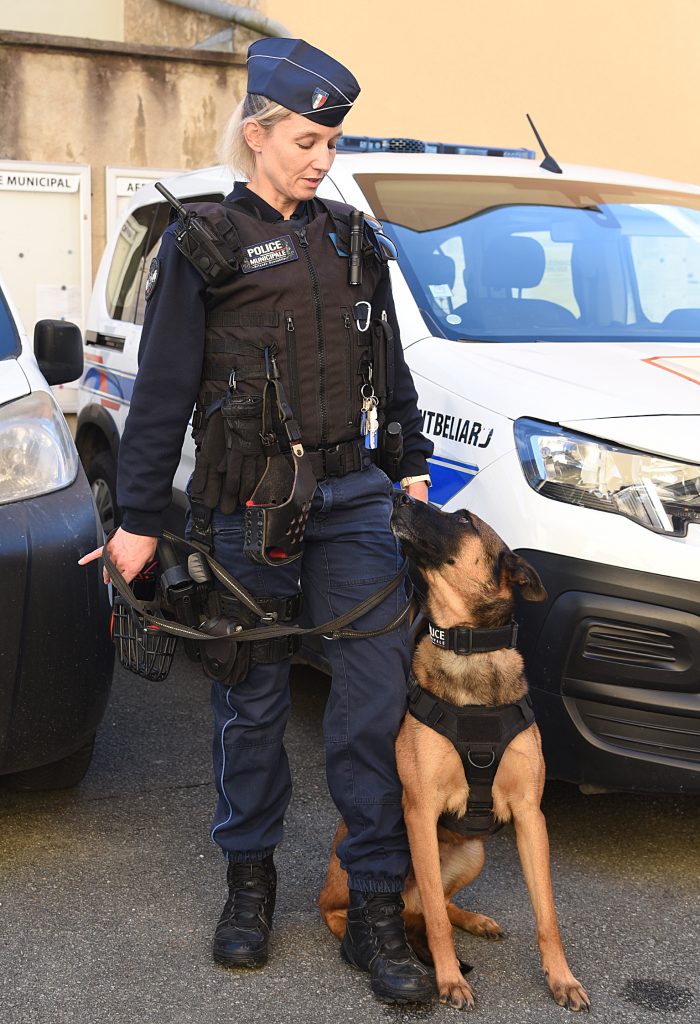 La police municipale de Montbéliard dispose d'une équipe cynophile.