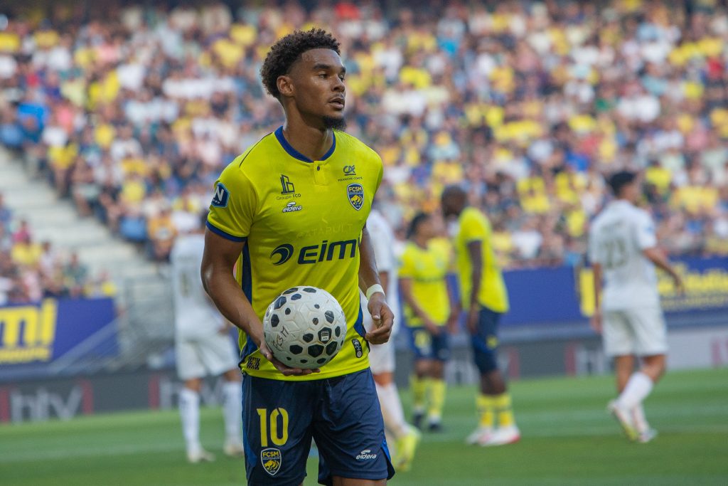 fofana_FCSM L'attaquant du FC Sochaux-Montbéliard, Boubacar Fofana, contre Orléans, en août 2025.
