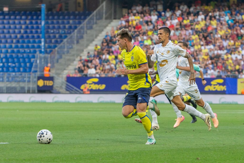 gomel_fcsm Benjamin Gomel, attaquant du FC Sochaux-Montbéliard, lors du match contre Orléans, en août 2025.