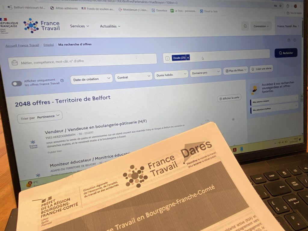 France Travail et la Dares publient les chiffres du chômage.