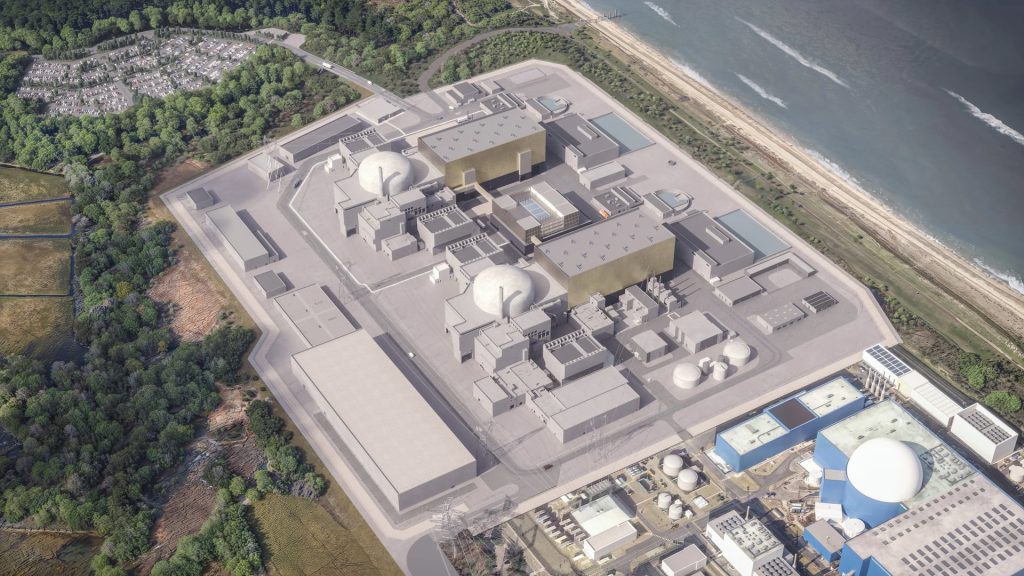 Centrale nucléaire de Sizewell C, en Angleterre.