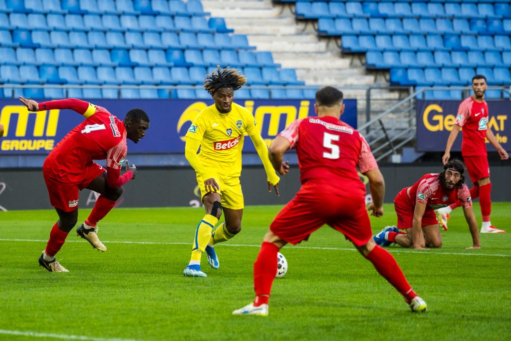 Le FC Sochaux-Montbéliard contre l'AS Audincourt, au 5e tour de Coupe de France, le 11 octobre 2025.