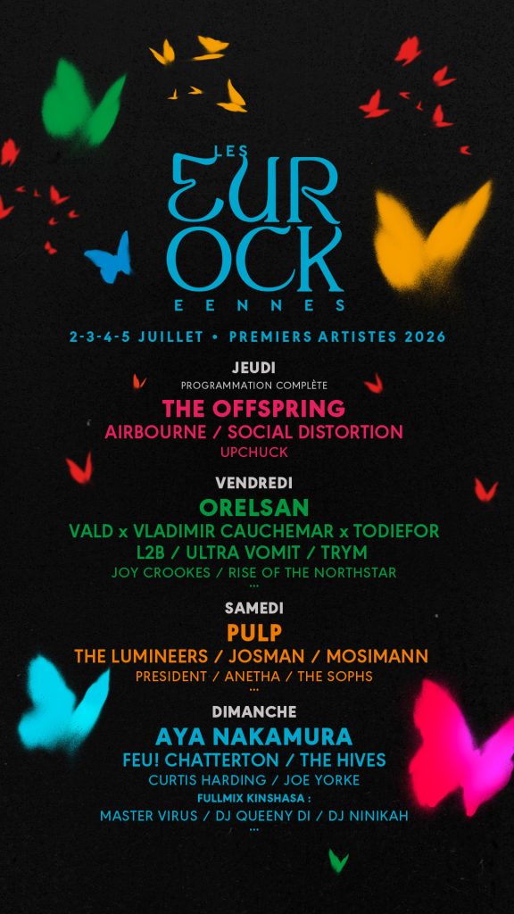 Les premiers noms des Eurockéennes de Belfort 2026 ont été dévoilés ce 14 novembre.