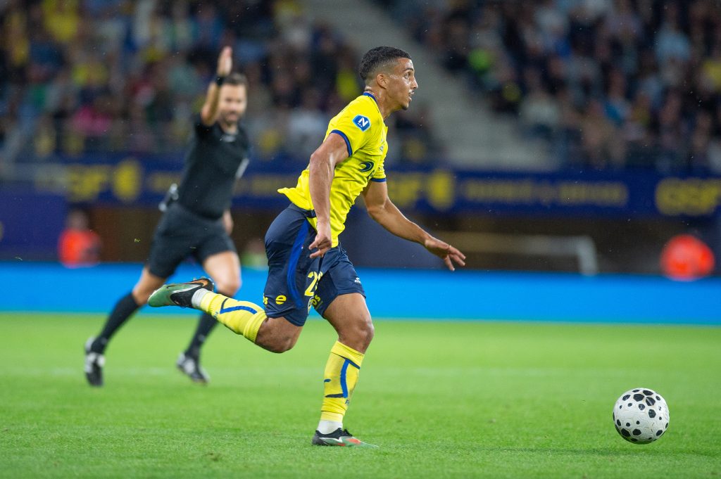 Aymen Boutoutaou, attaquant du FC Sochaux-Montbéliard.