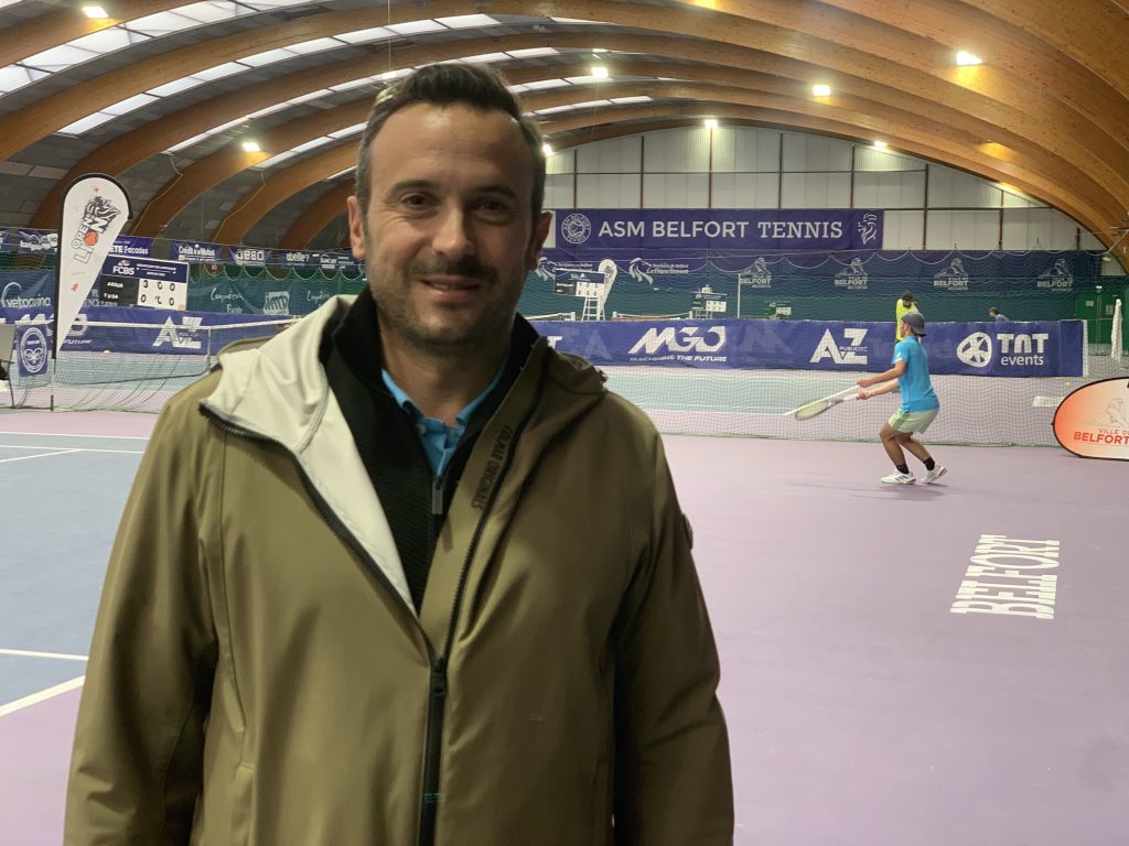 Anthony Pelletier, directeur du l'Open du Lion, tournoi de tennis organisé par l'ASM Belfort.