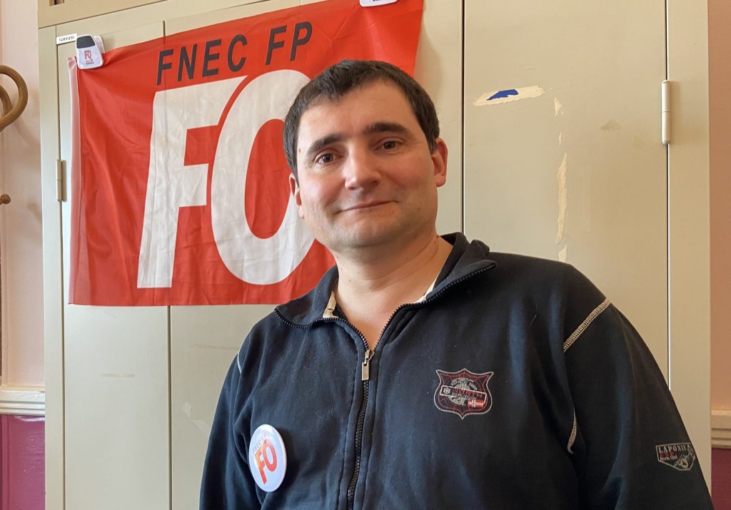 Sébastien Mercier, secrétaire général de l’union départementale de Force ouvrière (FO) du Territoire de Belfort.