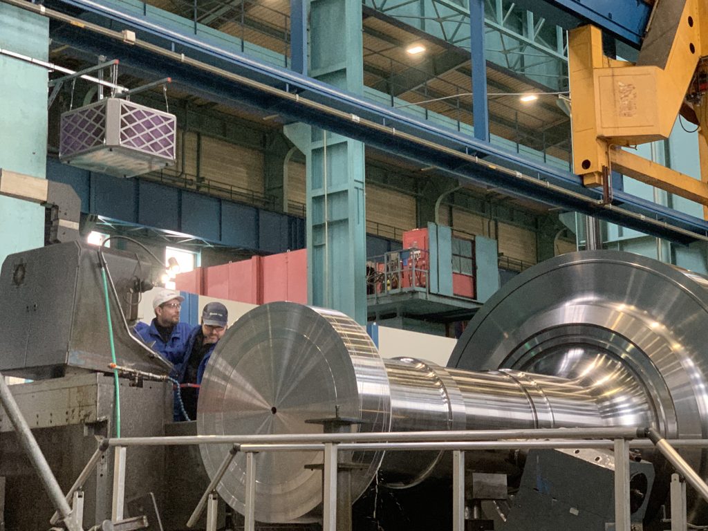 Halle des turbines de l'usine d'Arabelle Solutions, à Belfort.