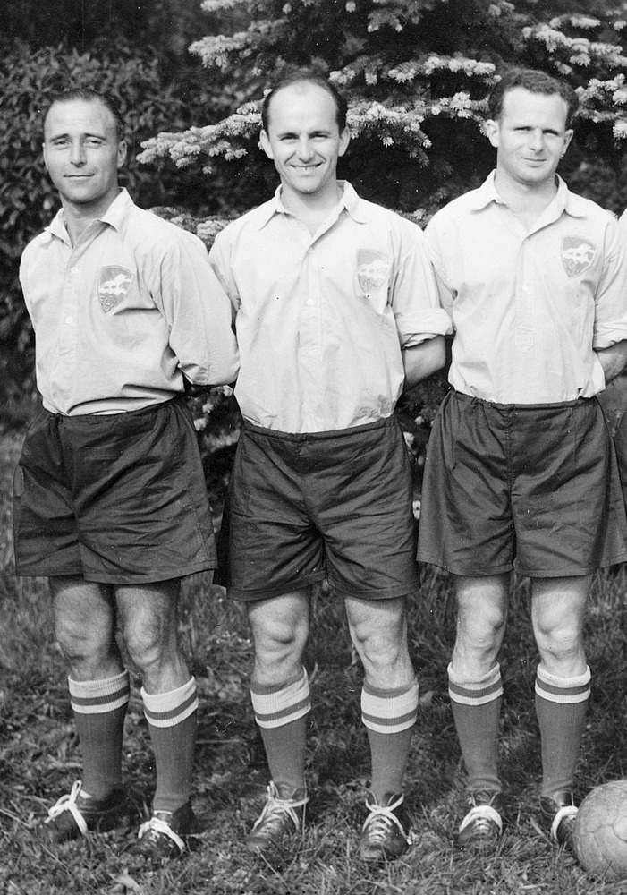 1947 : l'attaque version mitraillette du FC Sochaux-Montbéliard, qui remonte en D1.