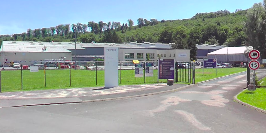 Le site de Forvia Trecia, à Étupes, qui fabrique des panneaux de porte.