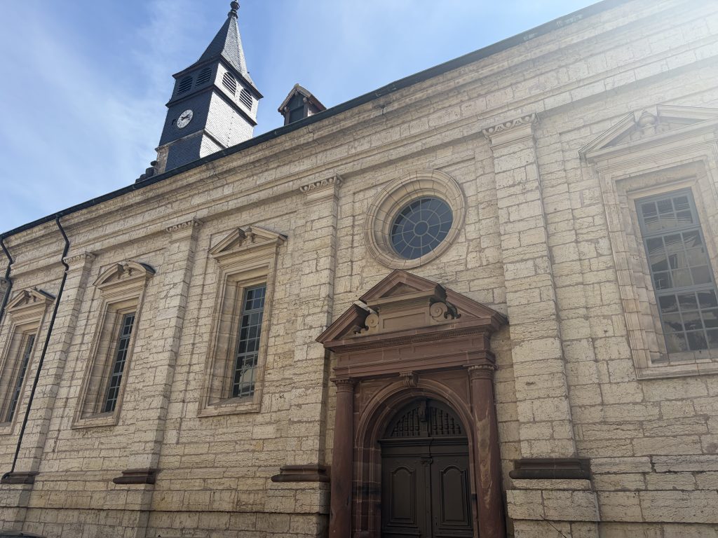 Facade du temple Saint-Martin de Montbéliard.