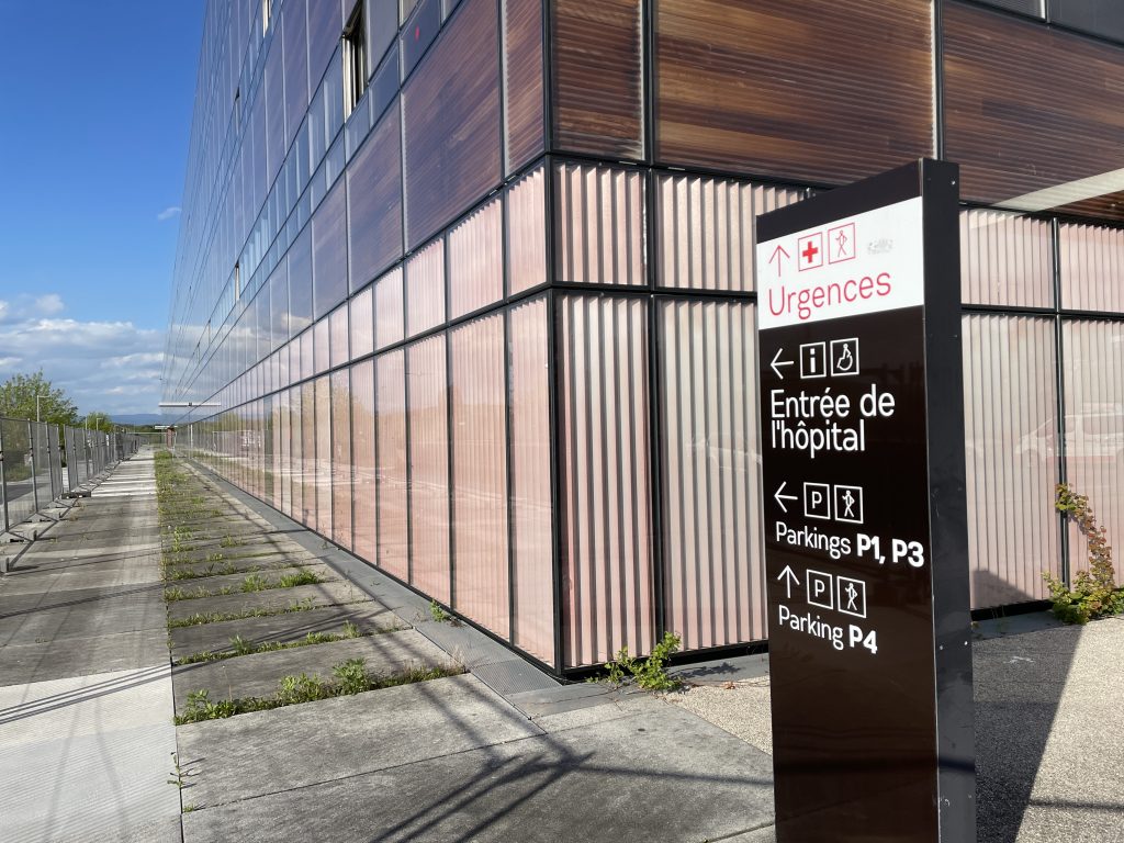 L'hôpital nord Franche-Comté.