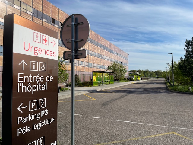 L'hôpital nord Franche-Comté.