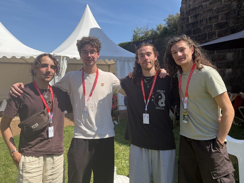 Niels, Mathis, Marius, Elies : les membres du groupe Amalgam