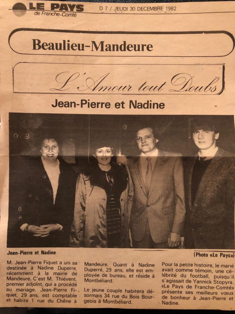 Yannick Stopyra a été le témoin de mariage de Jean-Pierre, venu avec son fils ce 15 mai à Bonal.