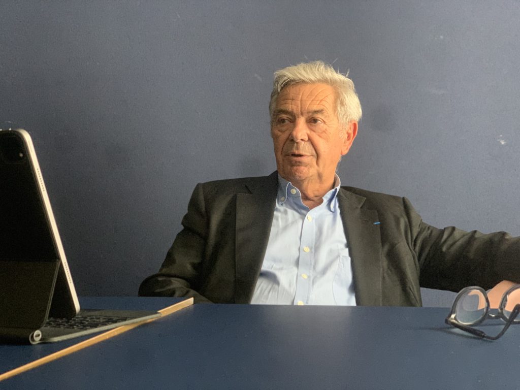 Guy Maugis, président du fonds Maugis, lors d'un point presse à Belfort, le 9 juin 2026.