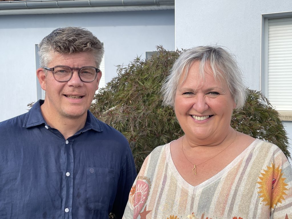 Cédric Perrin, sénateur sortant du Territoire de Belfort, candidat en 2026, avec sa suppléante, Valérie Oriat, élu à Saint-Germain-le-Chatelet.