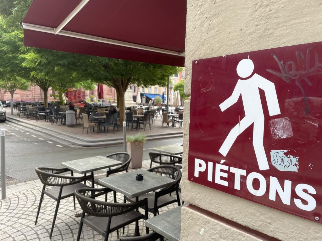 La place d'Armes de Belfort piétonnisée