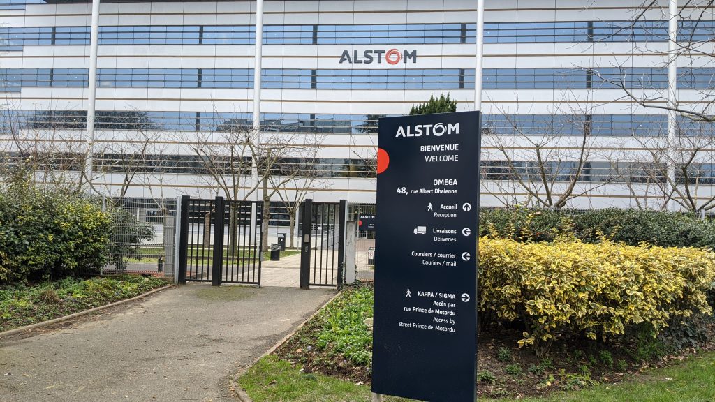 Siège d'Alstom, à Saint-Ouen.