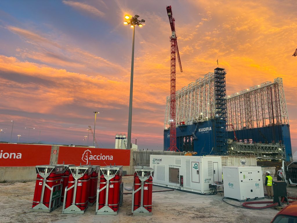 Inocel fournit un groupe électrogène de forte puissance au chantier Kugira, en Espagne. | ©Inocel