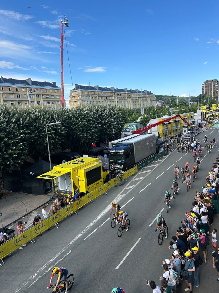 Arrivée du Tour de France, à Belfort, le 17 juillet 2026.