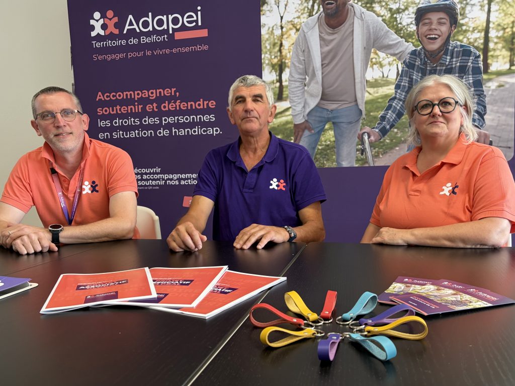 Benoît Michaud, Frederick Tournut, Anne Masson, responsables au sein de l'Adapei 90.