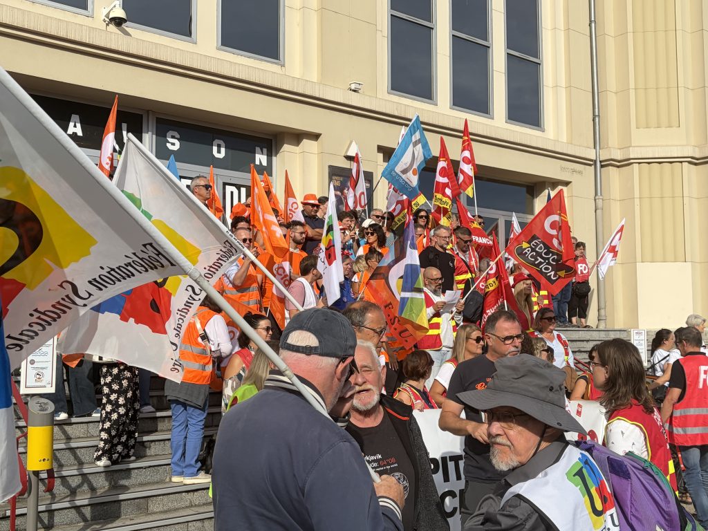 Mobilisation intersyndicale pour le fonction publique.
