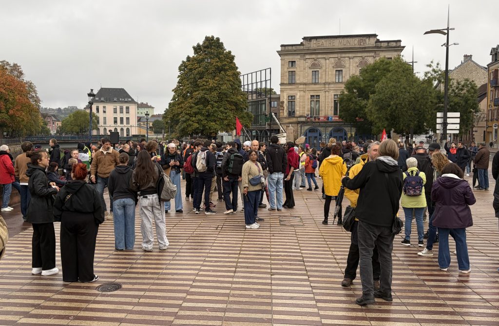 Manifestation place Corbis à Belfort.