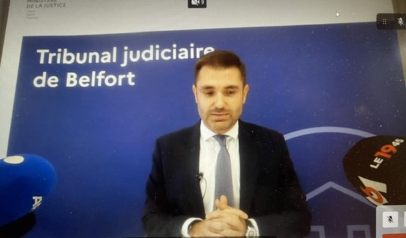 Paul-Edouard Lallois, procureur du Territoire de Belfort, lors de sa conférence de presse du dimanche 4 octobre 2026