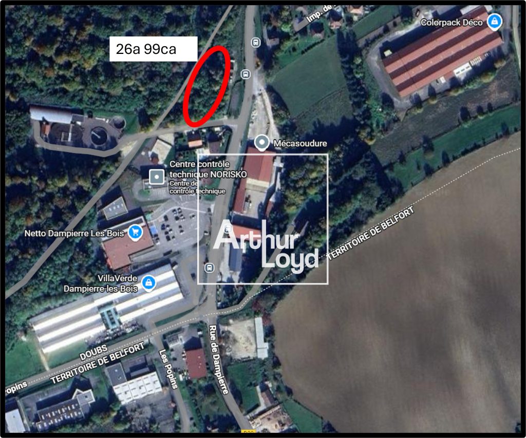 Vends terrain constructible à Dampierre-Les-Bois